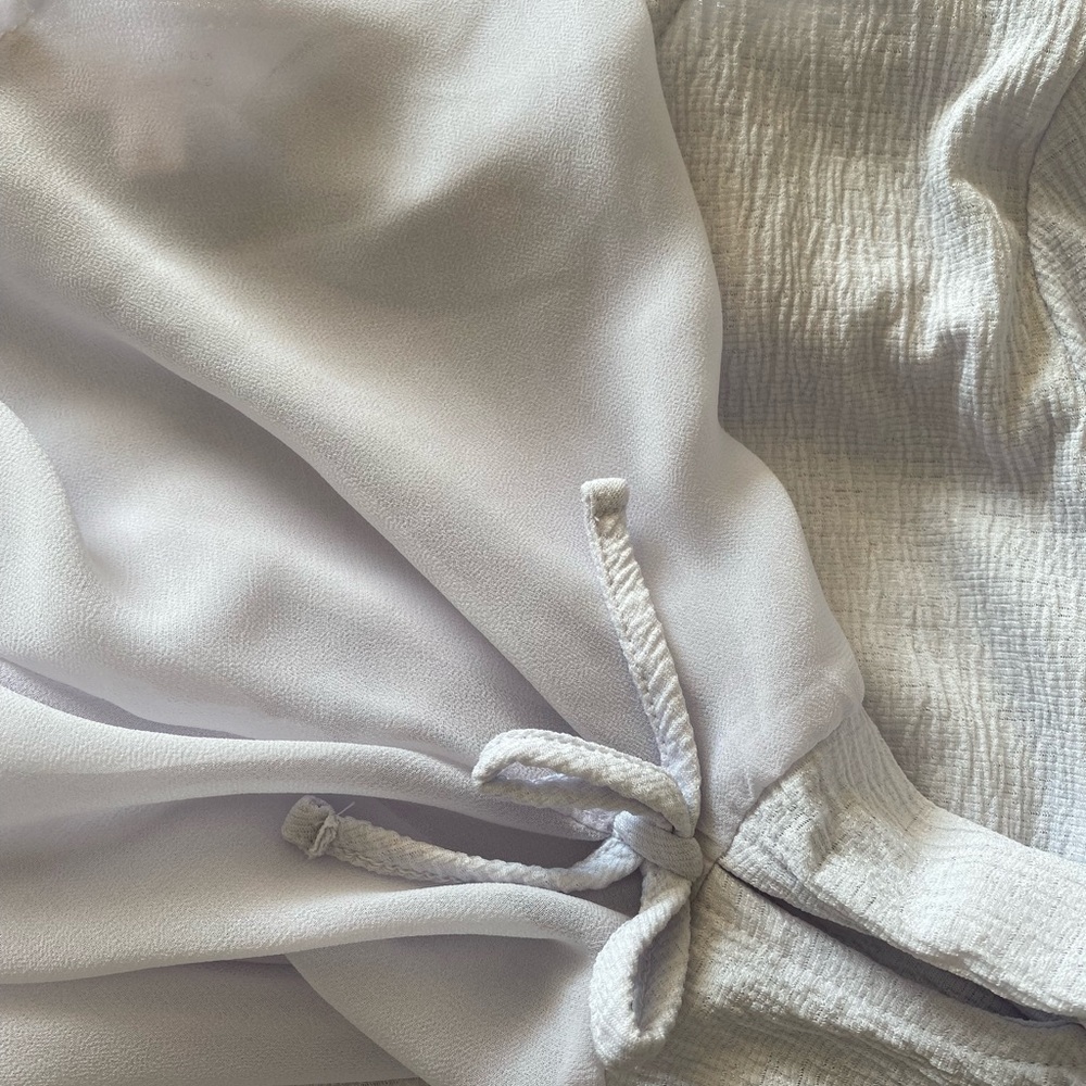 Lauren Conrad Top Blouse Lilac Long Sleeve S - Picture 6 of 6